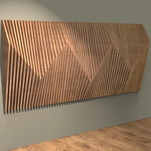 Zigzag wall decor 3D/2D